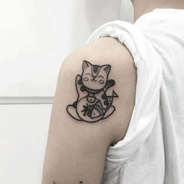 Tattoo mini cute ông thần-tài