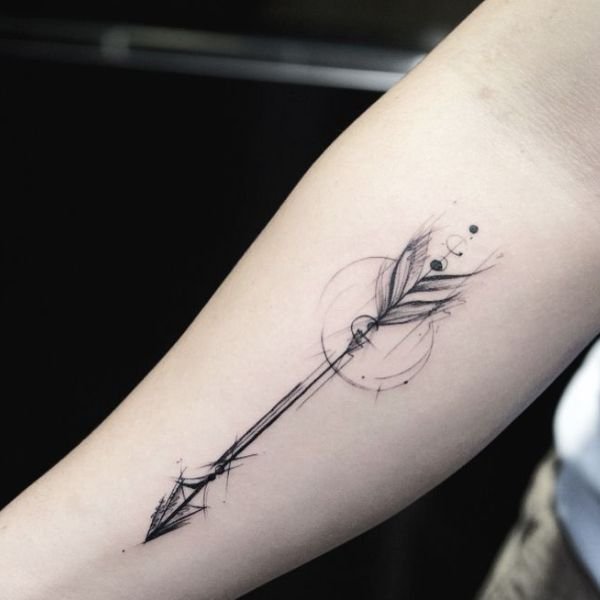 Tattoo mũi tên ở tay siêu đẹp