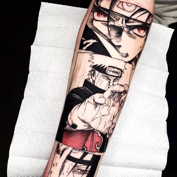 Tattoo naruto nhẫn thuật đẹp