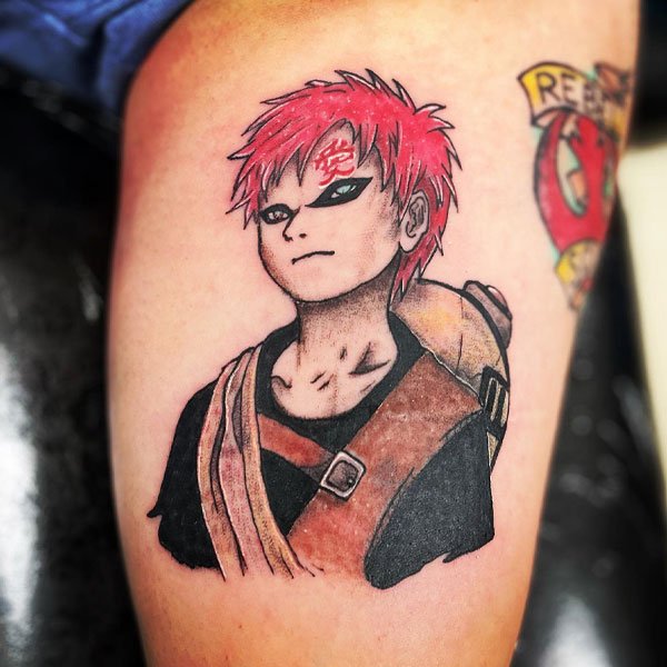 Tattoo naruto và gaara đẹp