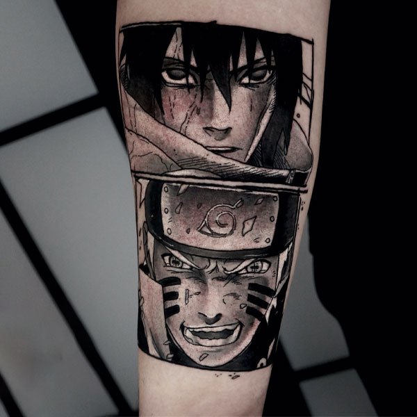 Tattoo naruto và itachi