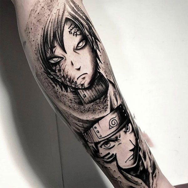 Tattoo naruto với gaara