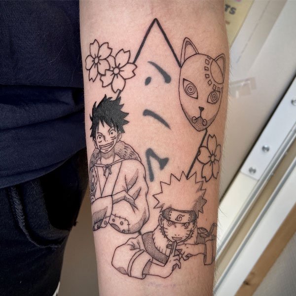 Tattoo naruto vui vẻ