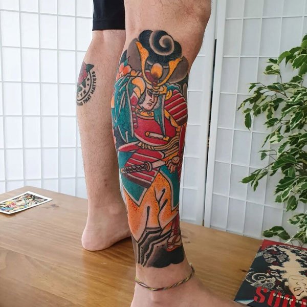 Tattoo nhật cổ samurai đẹp