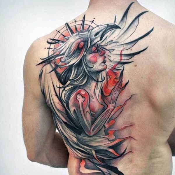 Tattoo nửa lưng nữ quyền