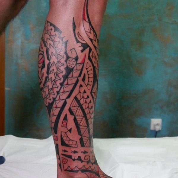 Tattoo ở bắp chân nam đẹp