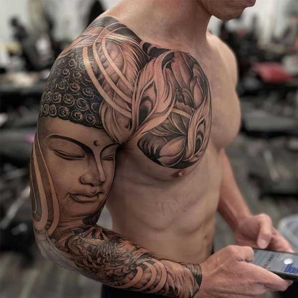 Tattoo ở vai phật