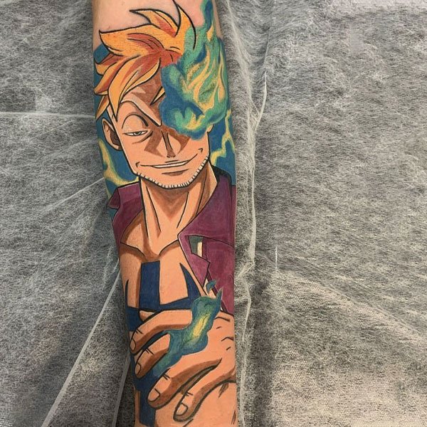 Tattoo one piece marco