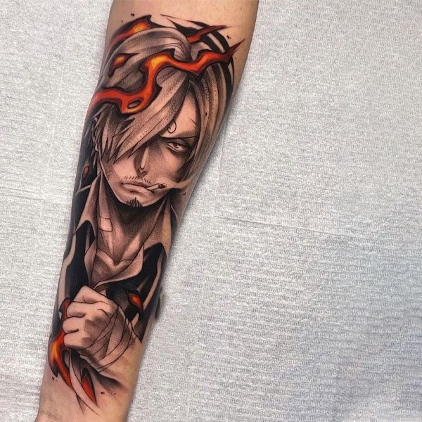 Tattoo one piece sanj ngầu