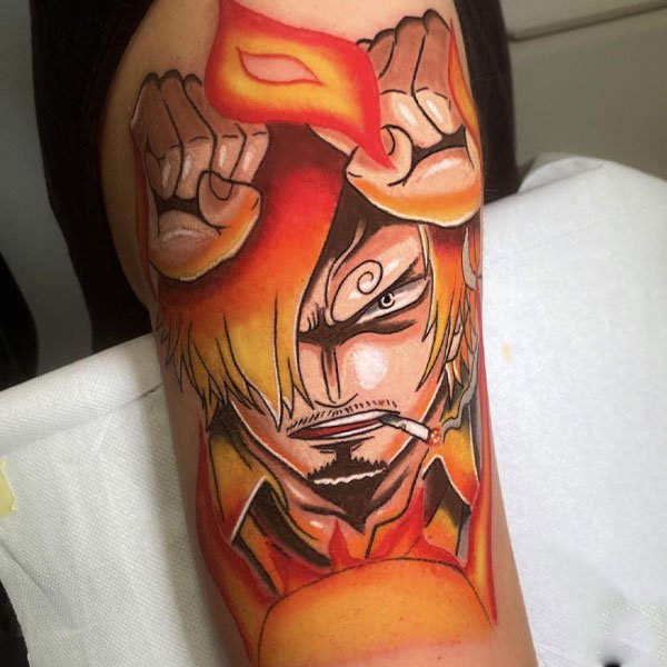 Tattoo one piece sanj