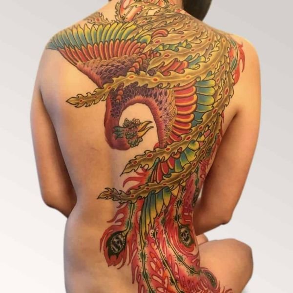 Tattoo phượng hoàng đẹp cho nữ