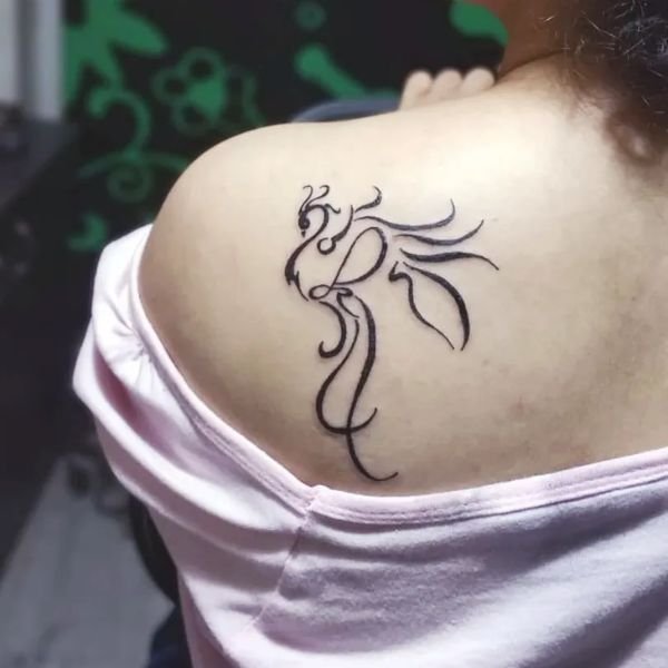 Tattoo phượng hoàng đẹp cho nữ