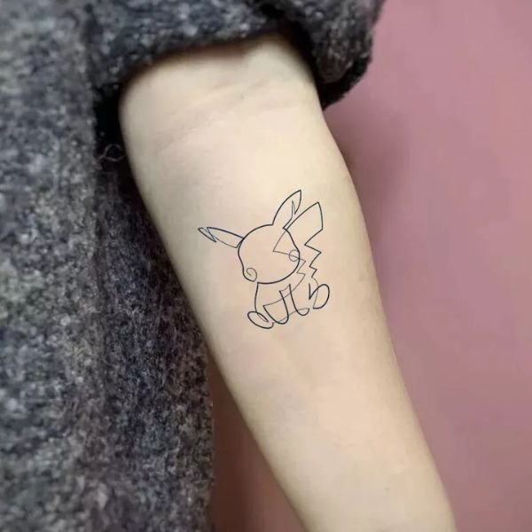 Tattoo pikachu ngầu