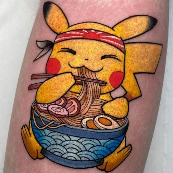 Tattoo pikachu siêu ngộ nghĩnh