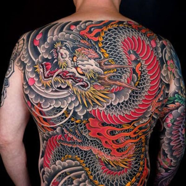 Tattoo rồng kín lưng đẹp nhất