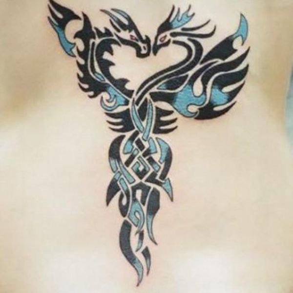 Tattoo rồng và phượng hoàng cổ