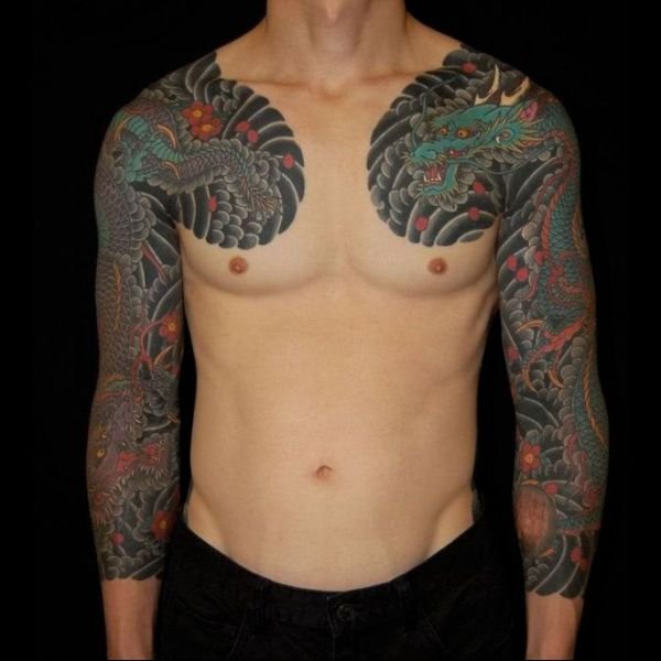 Tattoo rồng yakuza