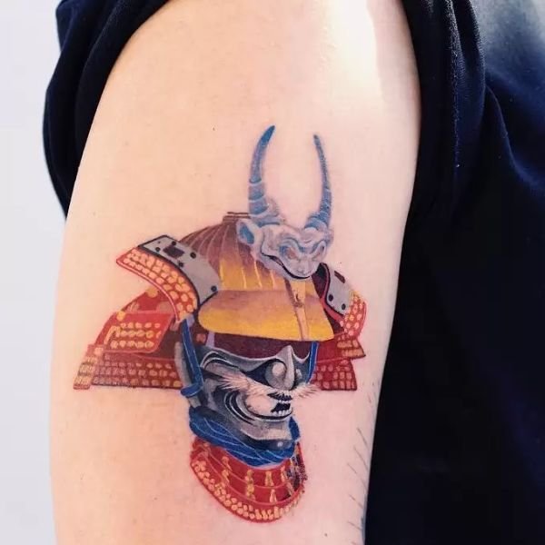 Tattoo samurai mini