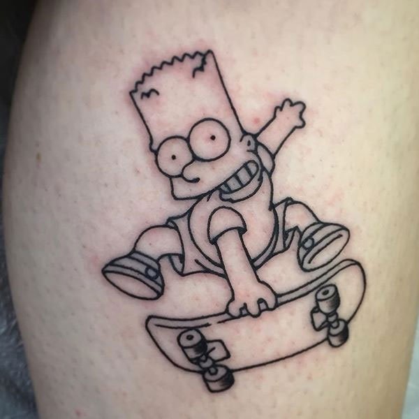 Tattoo simpson nghịch ngợm