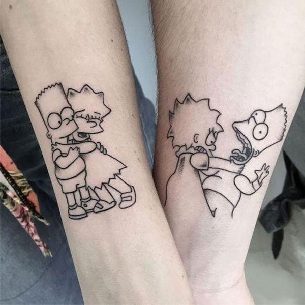 Tattoo simpson ngộ nghĩnh