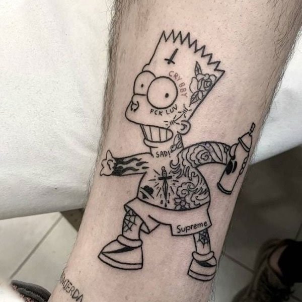 Tattoo simpson siêu chất