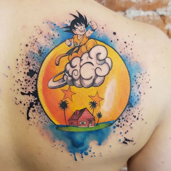 Tattoo songoku ở lưng