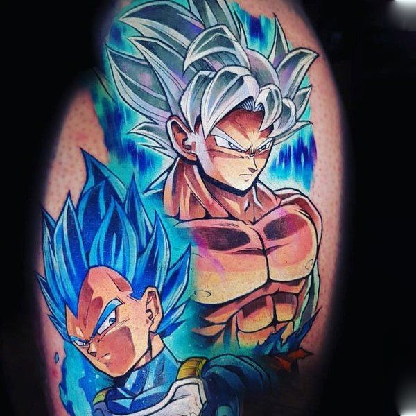 Tattoo Songoku với Vegeta