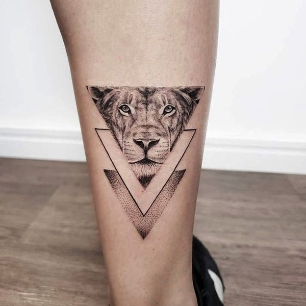 Tattoo sử tử min cute