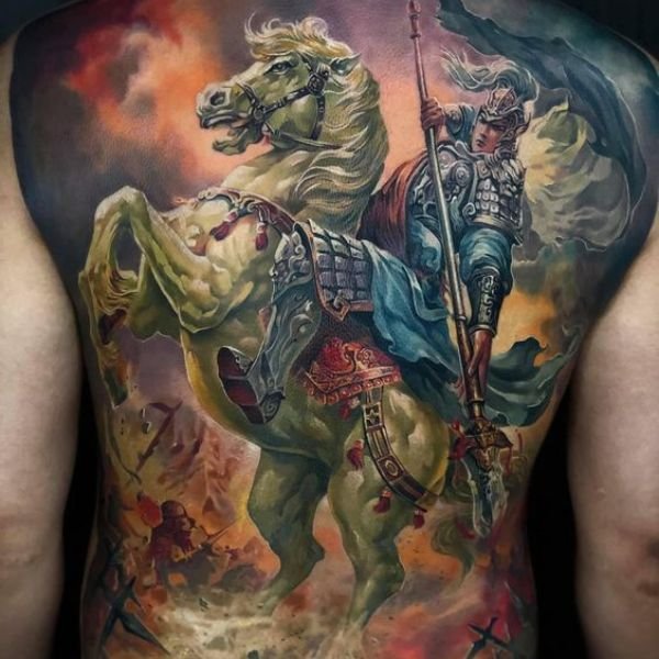 Tattoo triệu vân lên màu