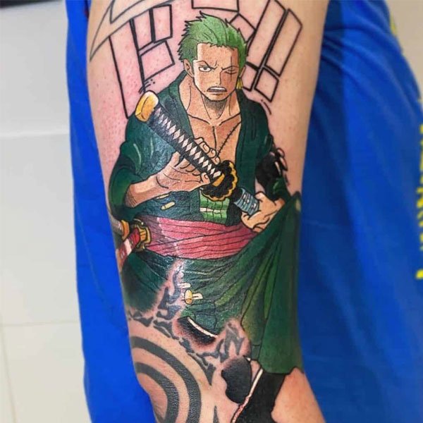 Tattoo zoro siêu đẹp cho nam