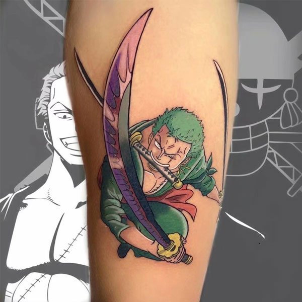 Tattoo zoro tam kiếm