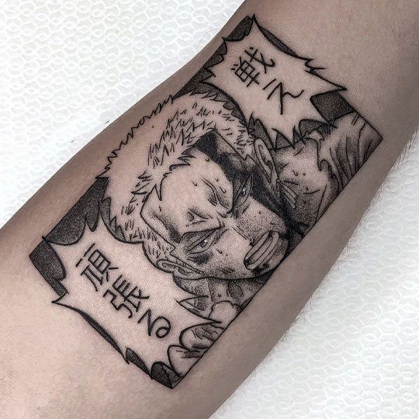 Tattoo zoro trọng thương