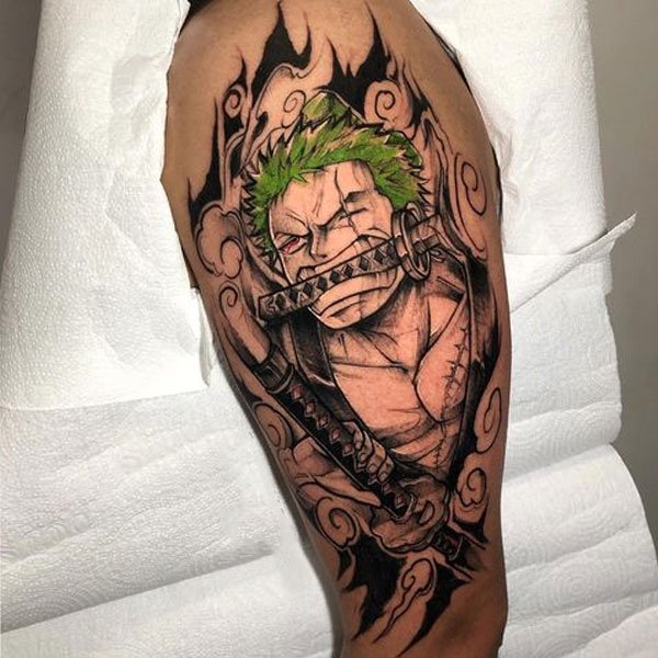 Tattoo zoro tức giận