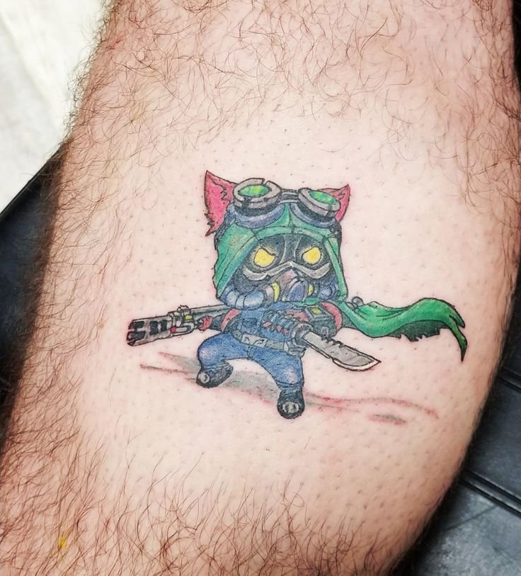 mẫu tattoo trinh sát nhanh nhẹn Teemo