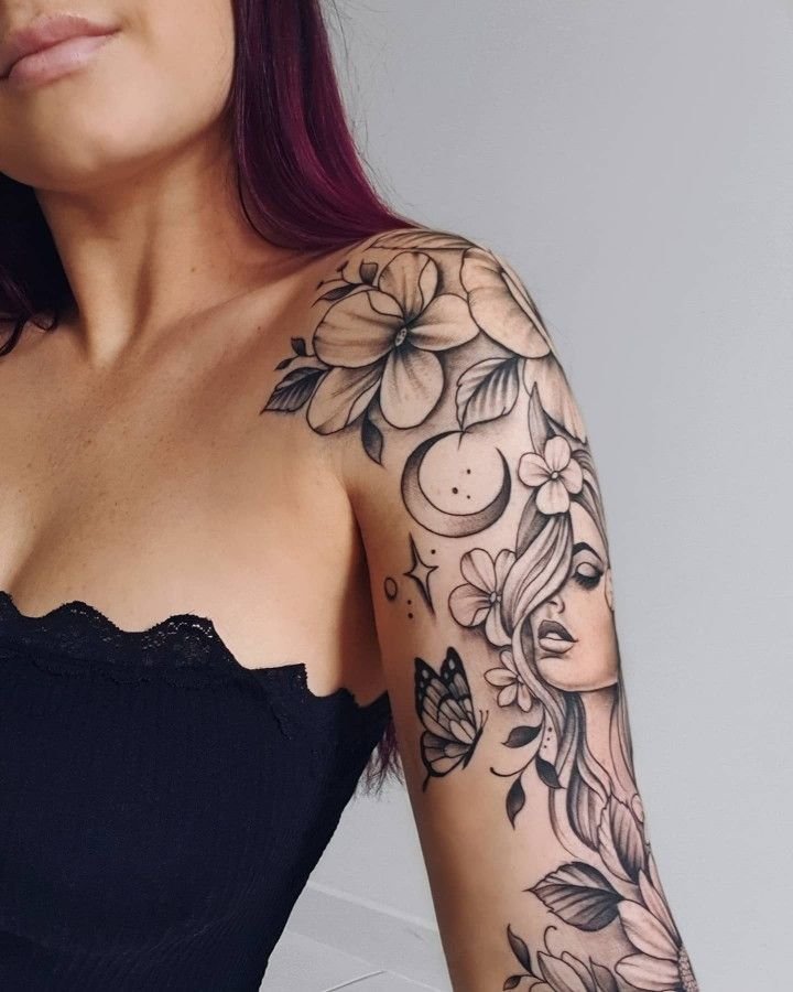 tatto hình ảnh nữ thần