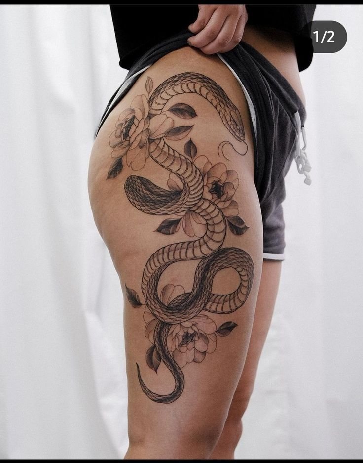 tattoo ở mông cực lộng lẫy cho nữ