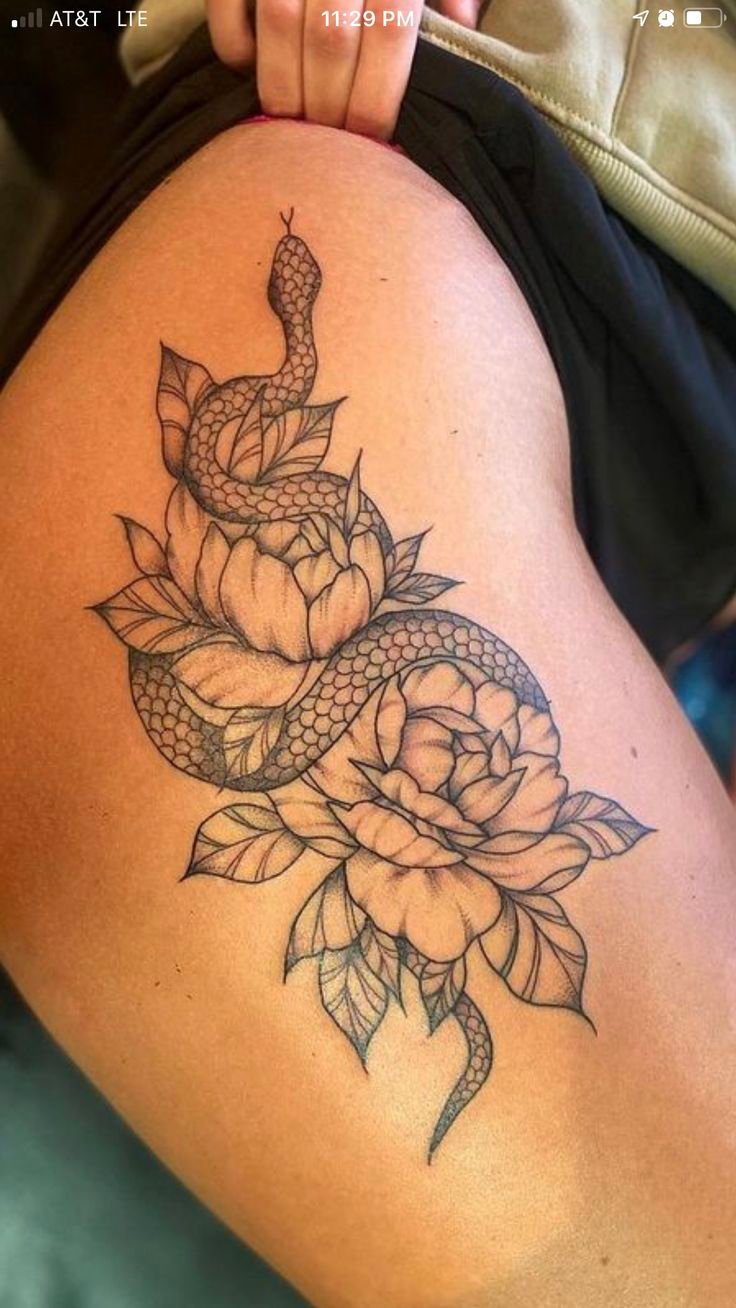 tattoo ở mông mê hoặc cho khách nữ