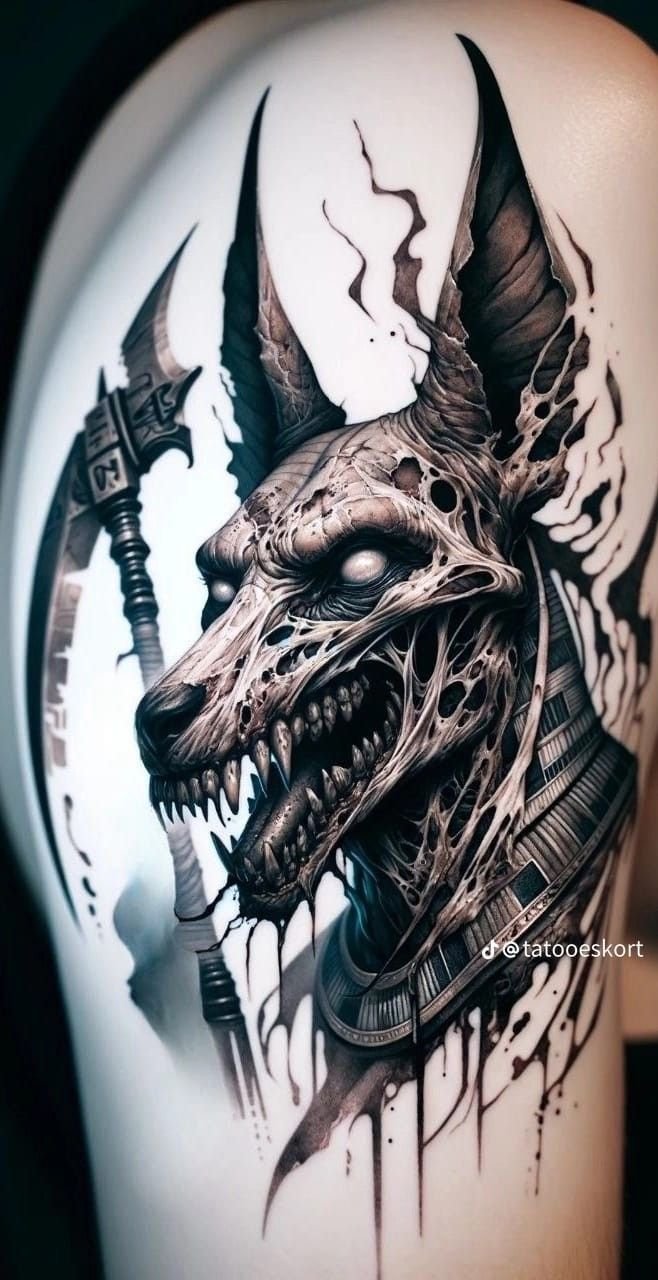 tattoo anubis cực chất