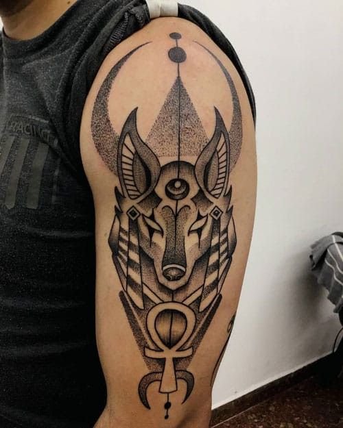 tattoo anubis đẹp cho nam