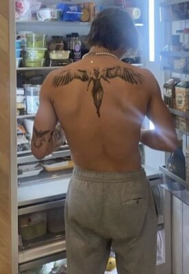 tattoo lucifer sau gáy cho anh em