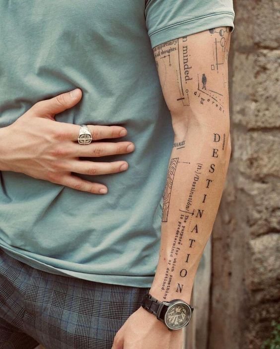 Tattoo mini với nghệ thuật độc đáo cho nam giới