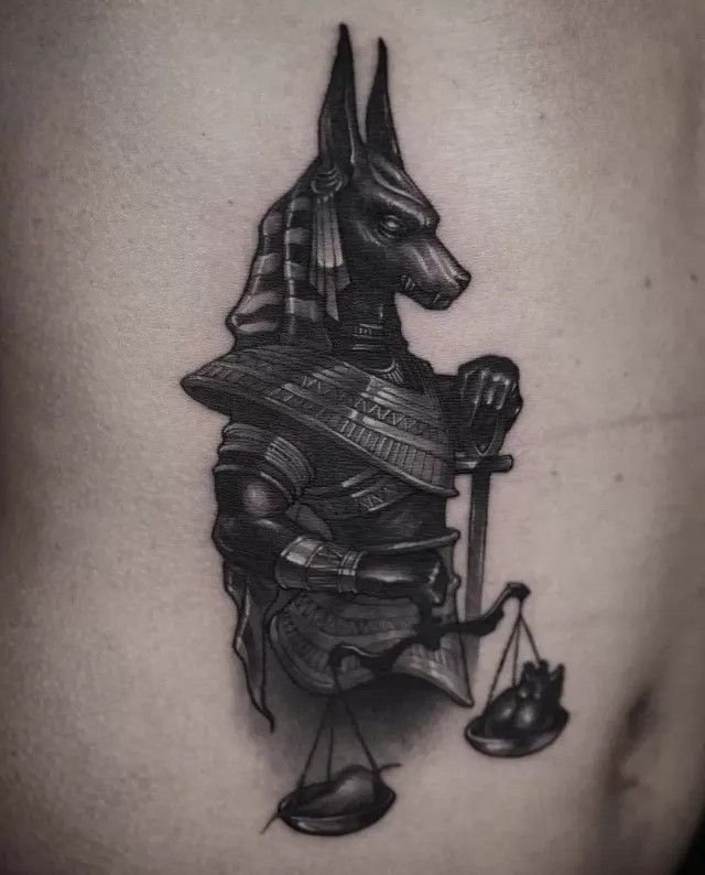 tattoo thần anubis ngầu