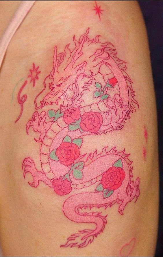 Mẫu tattoo rồng siêu dễ thương và độc lạ